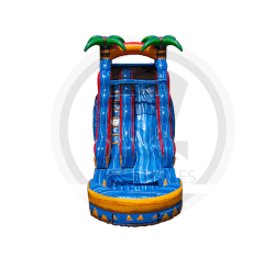 Inflatable Water Slide- 15ft Tropical Inferno