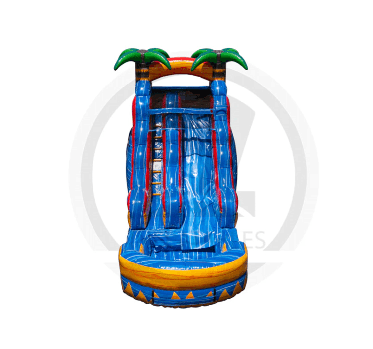 Inflatable Water Slide- 15ft Tropical Inferno