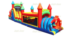 IN 1137 A 19.ma 1748186663 Inflatable Obstacle Course-Two Lane Castle - 60ft