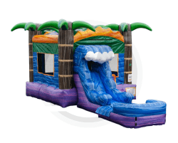 Ocean20Reef20SL20Inflatable20Pool C1179 IP EZ20Inflatables 17 1 Combo Bounce House- Ocean Reef Inflatable Slide