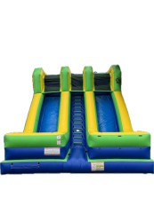18' Dry Dual lane Slide-Green